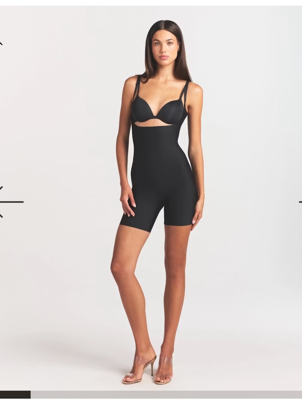 SKIMS BODY CS OPEN BACK MID THIGH BODYSUIT S
